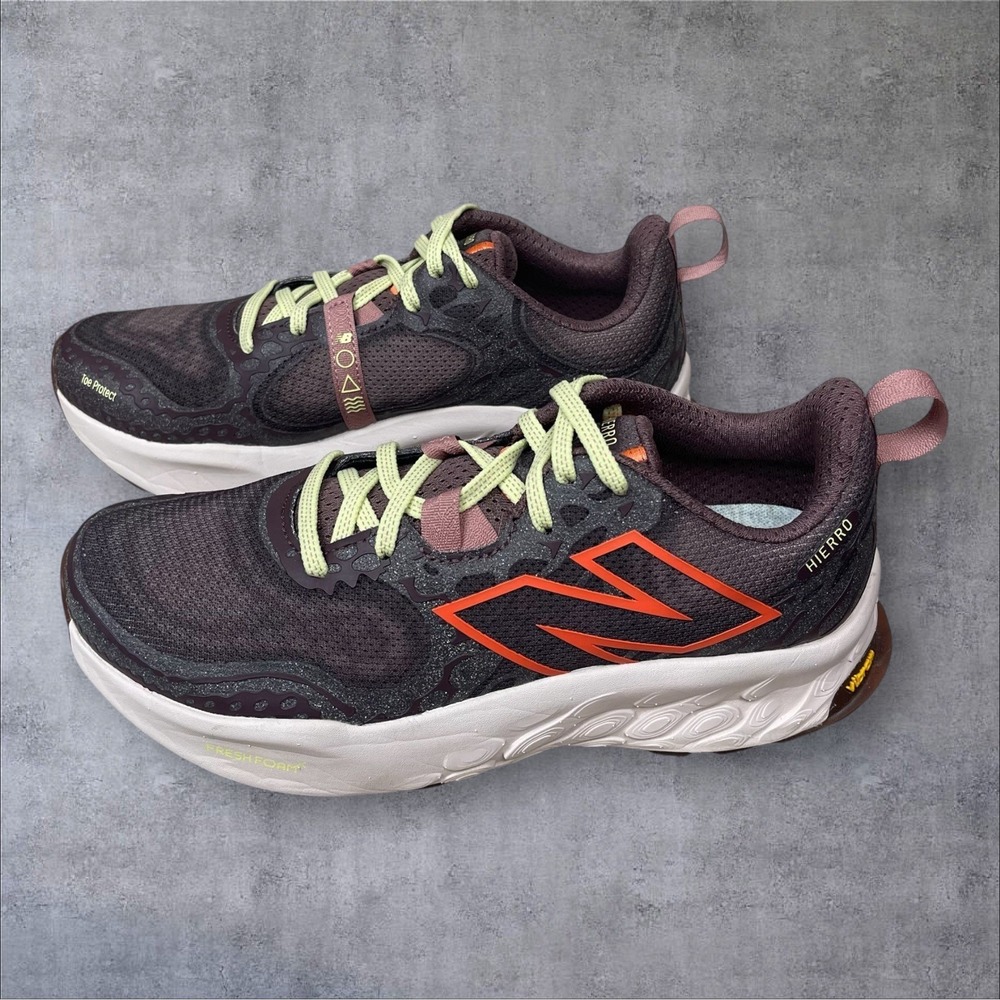 New Balance Fresh Foam X Hierro V8 Trail Running Shoes Womens 8 2Ewide Licorice - Picture 3 of 9